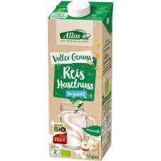 Drink au riz avec noisette / Haselnuss Reis Drink, Allos, 1 litre